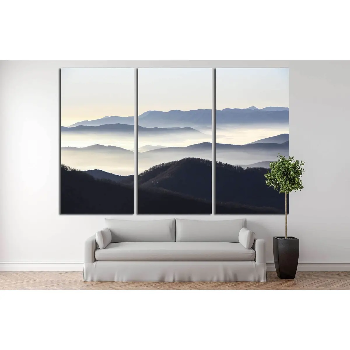 Blue Mountains №1309 Ready To Hang Canvas Print 2