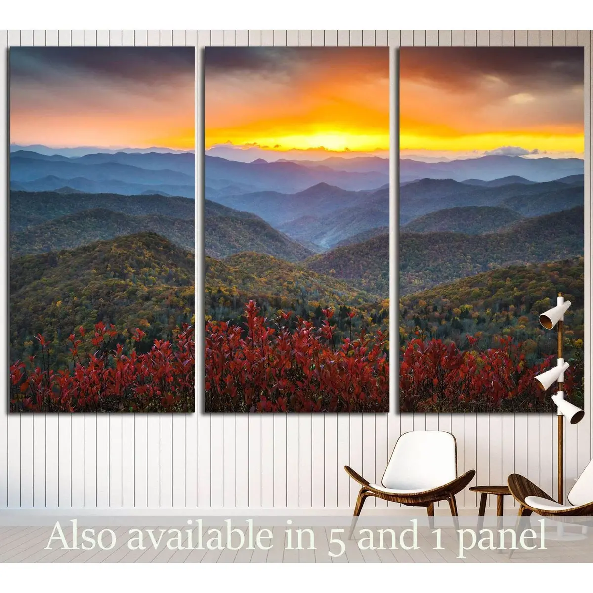 Blue Ridge Parkway Appalachian Mountains Sunset Western Nc Scenic Landscape №1963 Ready To Hang Canvas Print 5