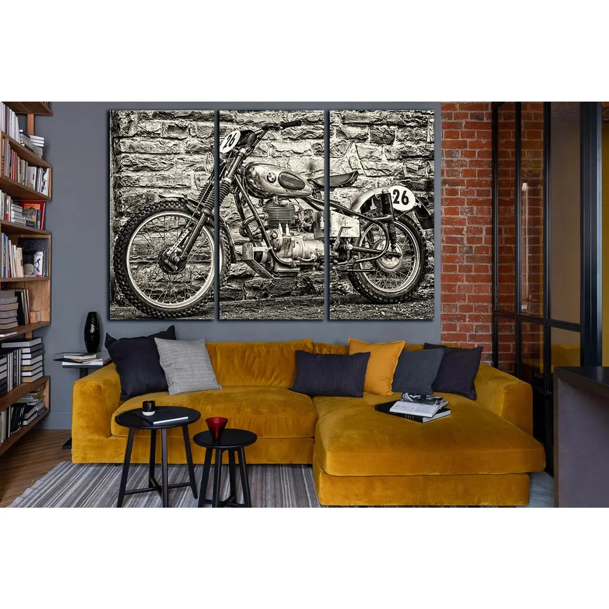 Bmw Motorcycle Black And White №Sl829 Ready To Hang Canvas Print 5