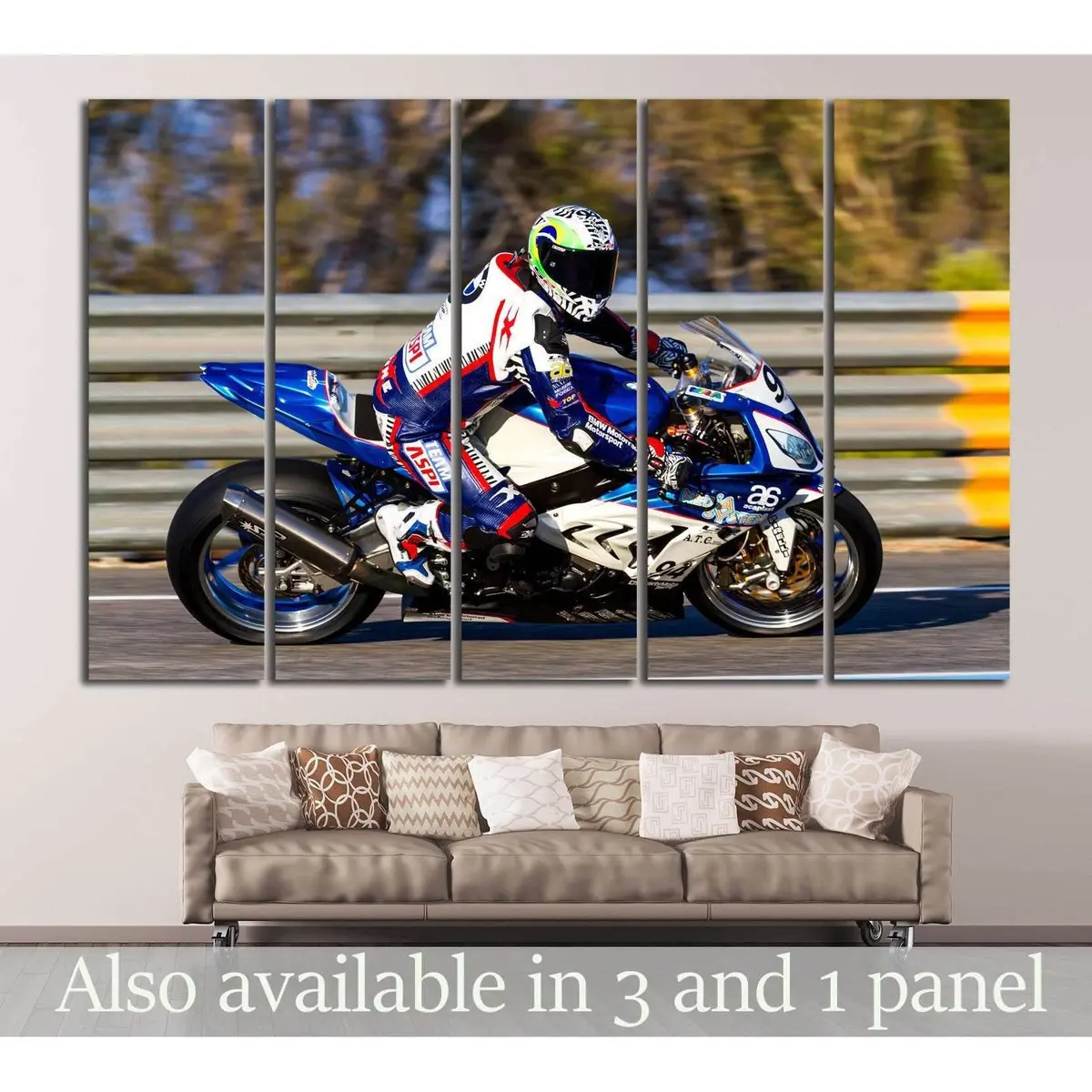 BMW S1000RR #160 Premium Ready-to-Hang Canvas Art