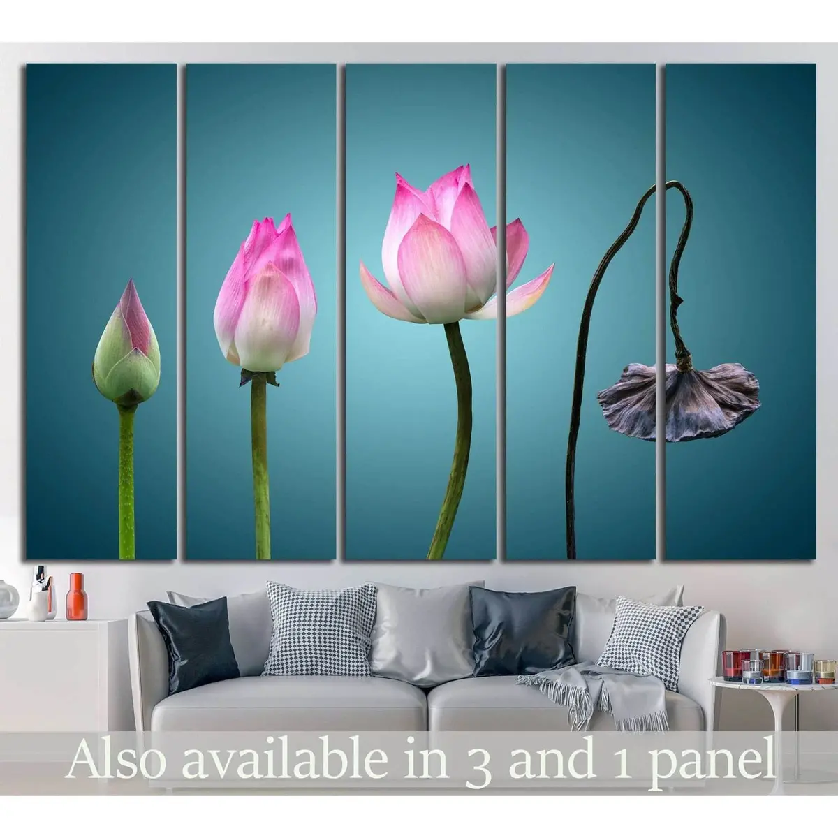 Buddhist Life and Death Cycle Canvas Wall Art №703