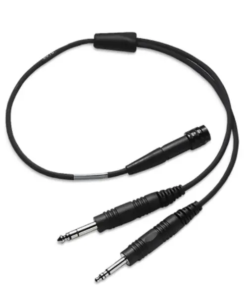 6 Pin Lemo Connector To Dual Plugs Adapter 1