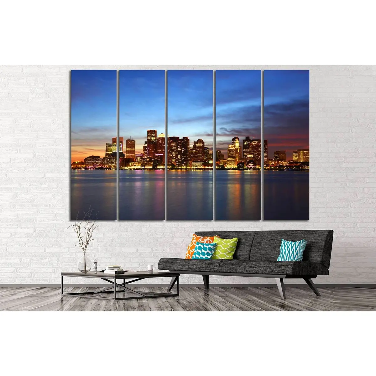 Boston Skyline Canvas Art Print #127 – Premium Ready-to-Hang Wall Decor - Image 3