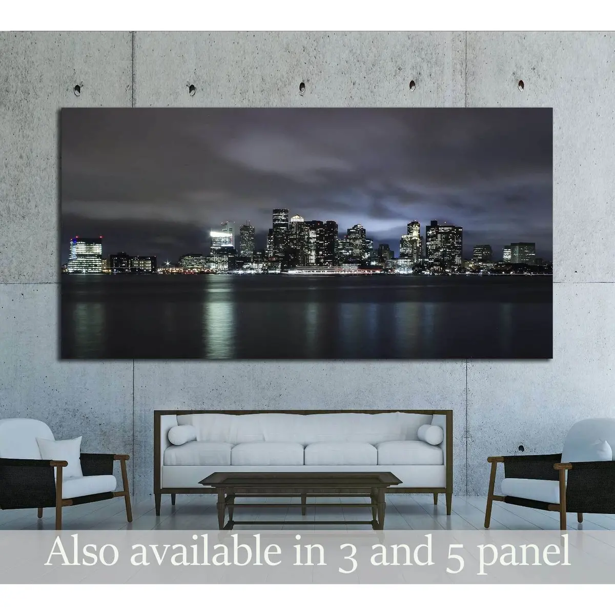 Boston Nights №1769 Ready To Hang Canvas Print 1