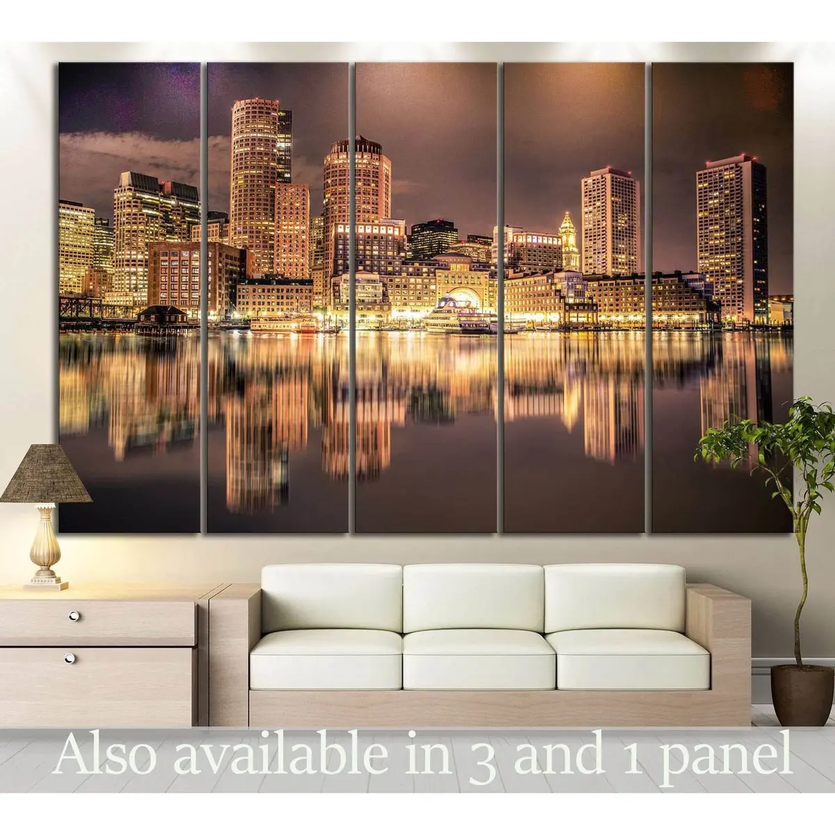 Boston Skyline #126 Premium Canvas Wall Art – Ready to Hang
