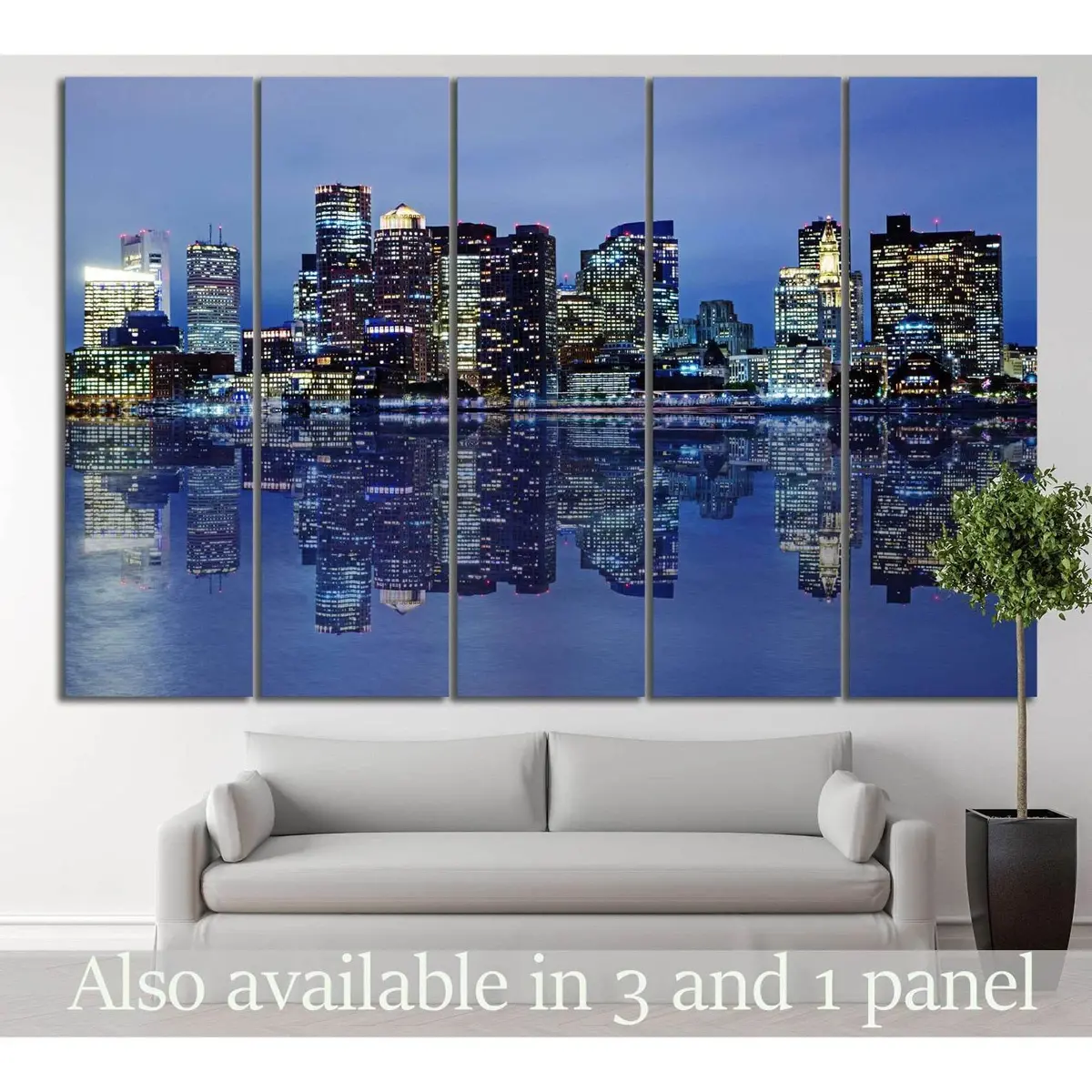 Boston Skyline Canvas Wall Art №129 – Premium Ready-to-Hang Print