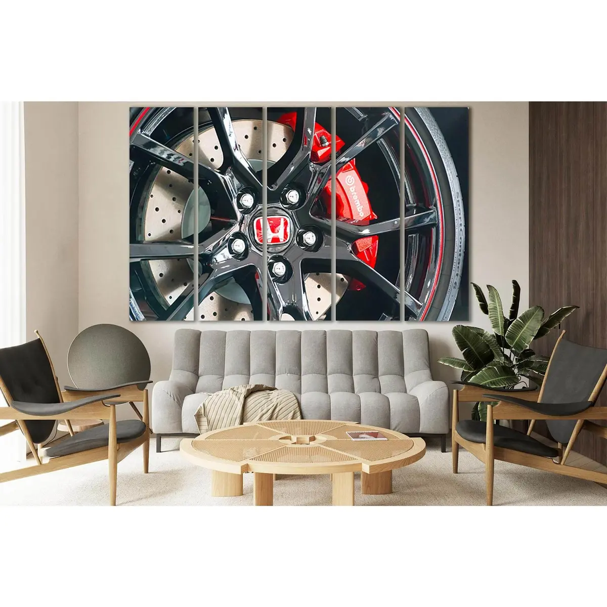 Honda SL741 Brake Kit Canvas Wall Art – Pre-Installed Hanging Hardware Included - Image 3