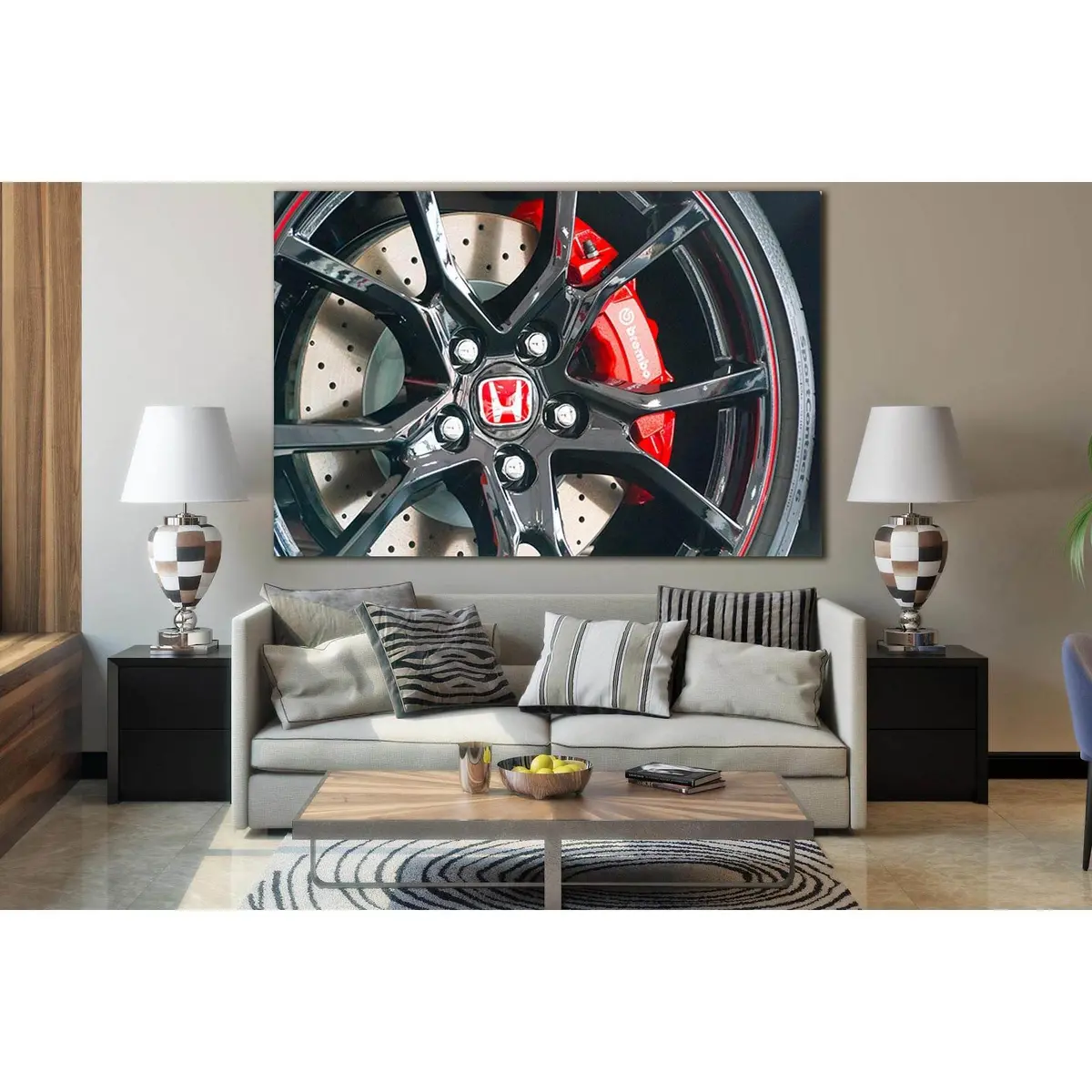 Brake Kit From Honda №Sl741 Ready To Hang Canvas Print 1