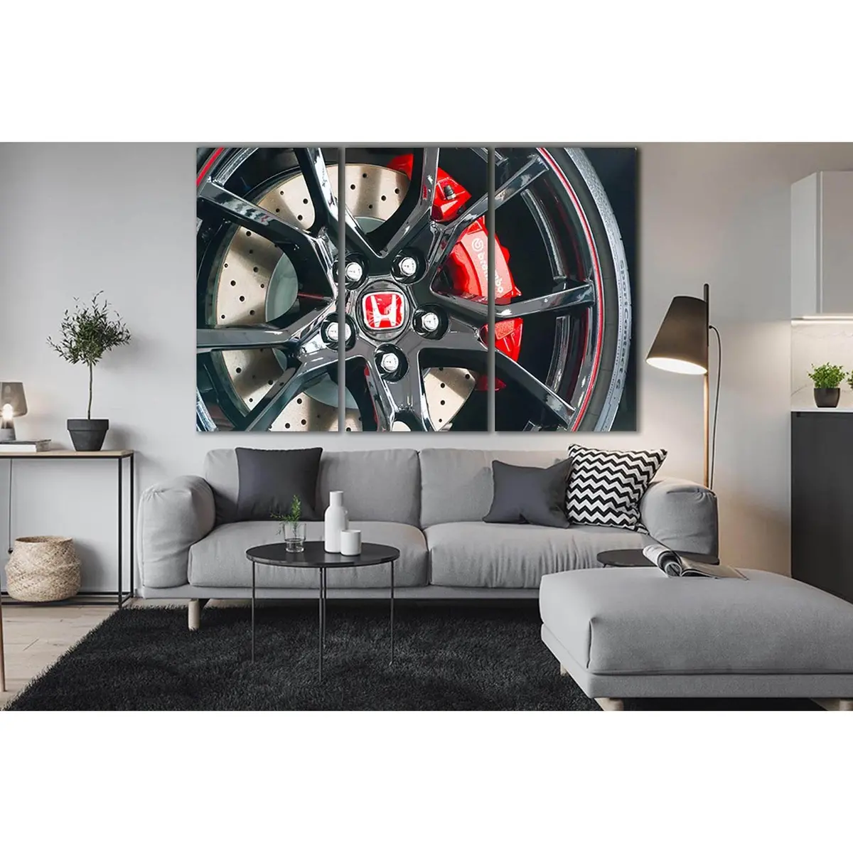 Brake Kit From Honda №Sl741 Ready To Hang Canvas Print 5