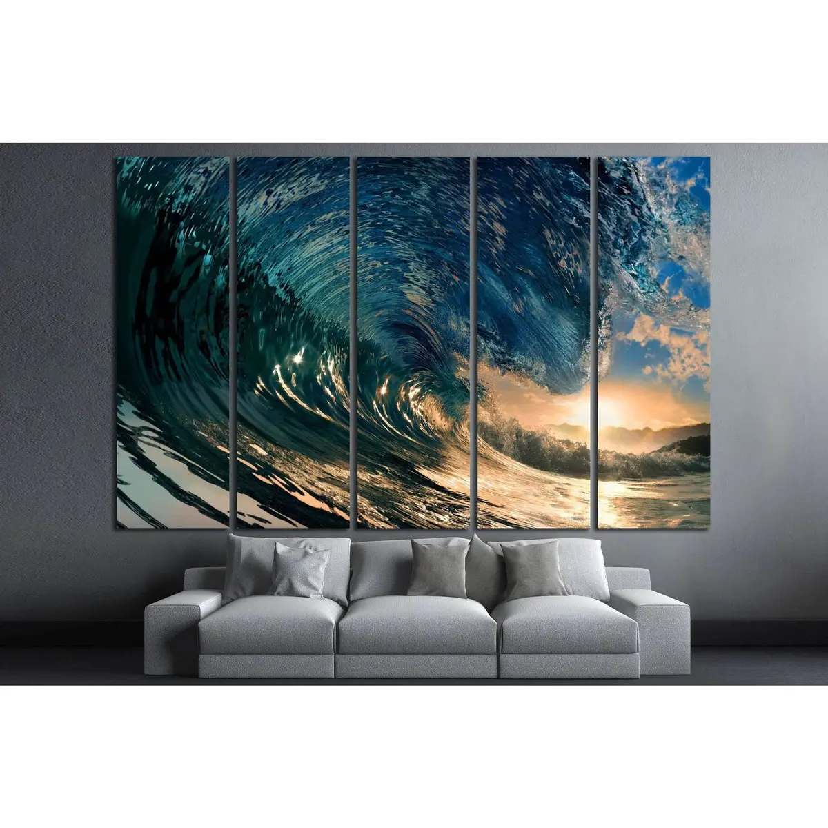Premium Ready-to-Hang Ocean Wave Canvas Art №837 - Image 3