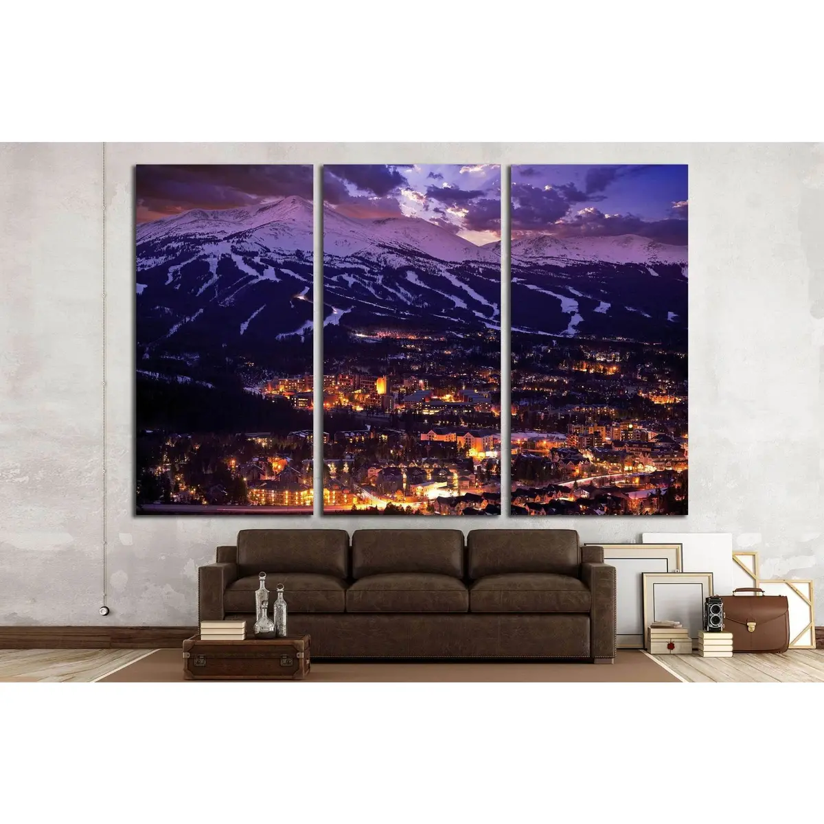 Breckenridge Winter Sunset, Breckenridge, Colorado №1627 Ready To Hang Canvas Print 5