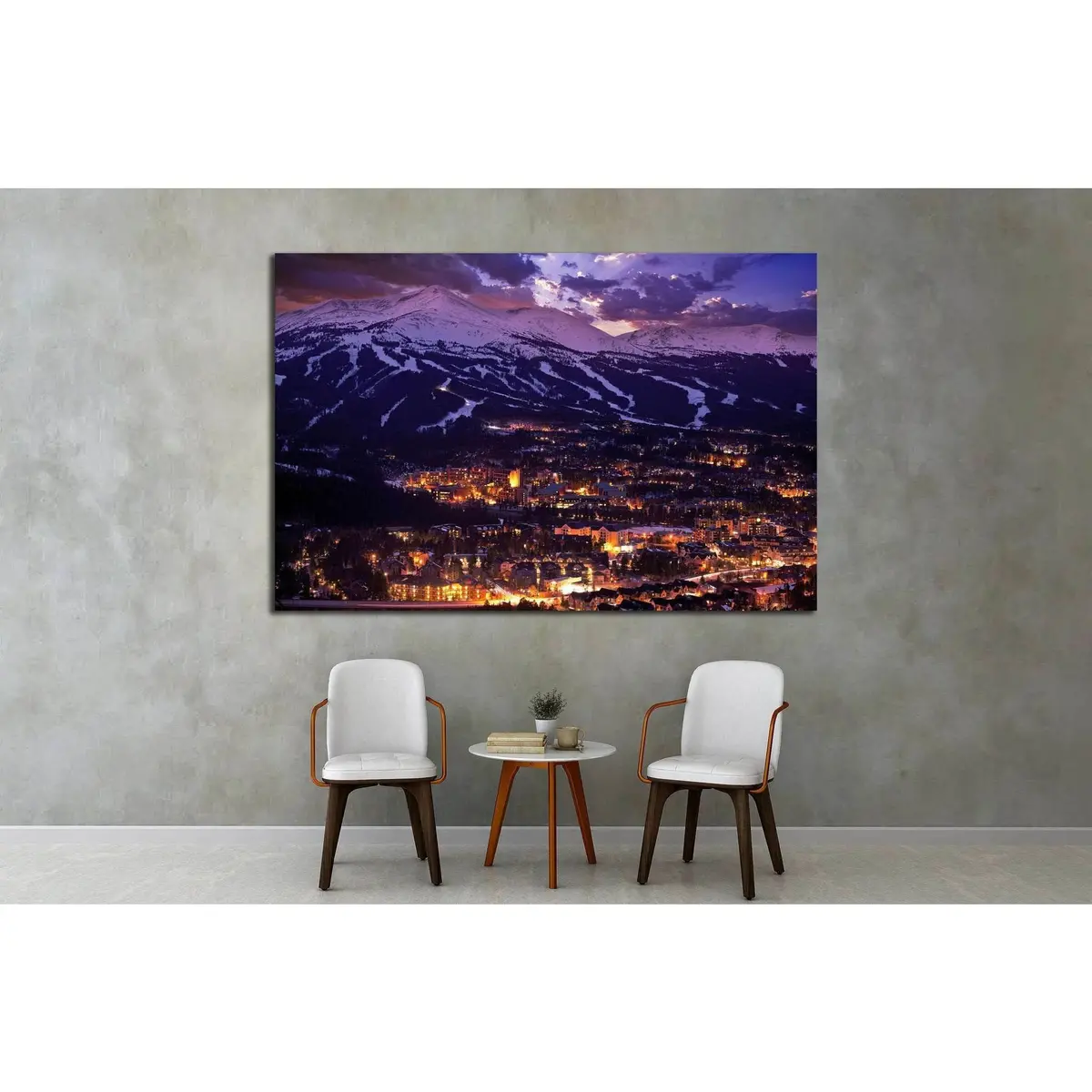 Breckenridge Winter Sunset, Breckenridge, Colorado №1627 Ready To Hang Canvas Print 2