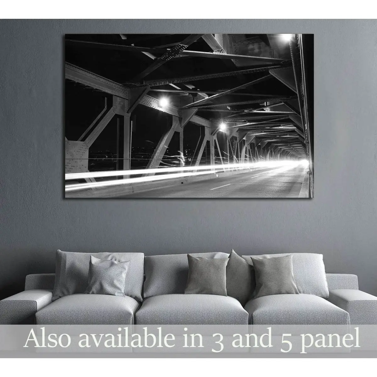 Bridge In Edmonton №2192 Ready To Hang Canvas Print 1