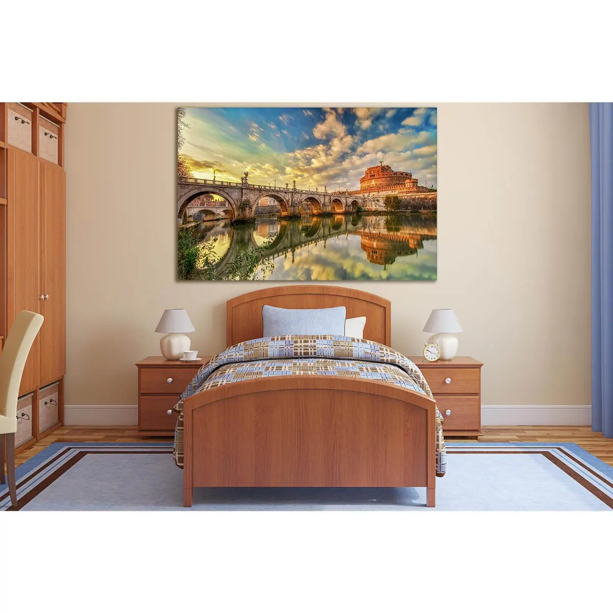 Bridge To Castel Sant Angelo Italy №Sl1101 Ready To Hang Canvas Print 2