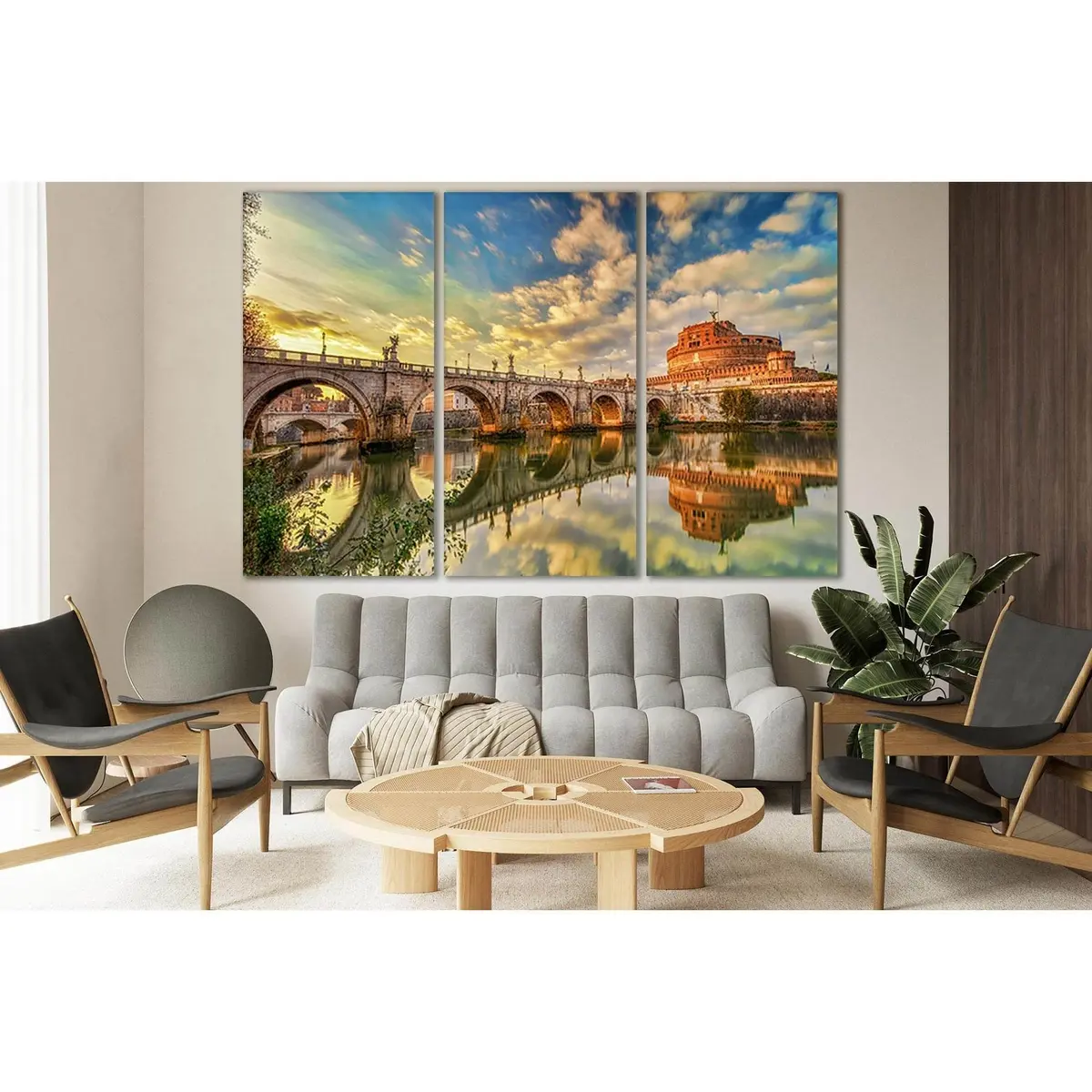 Bridge To Castel Sant Angelo Italy №Sl1101 Ready To Hang Canvas Print 5