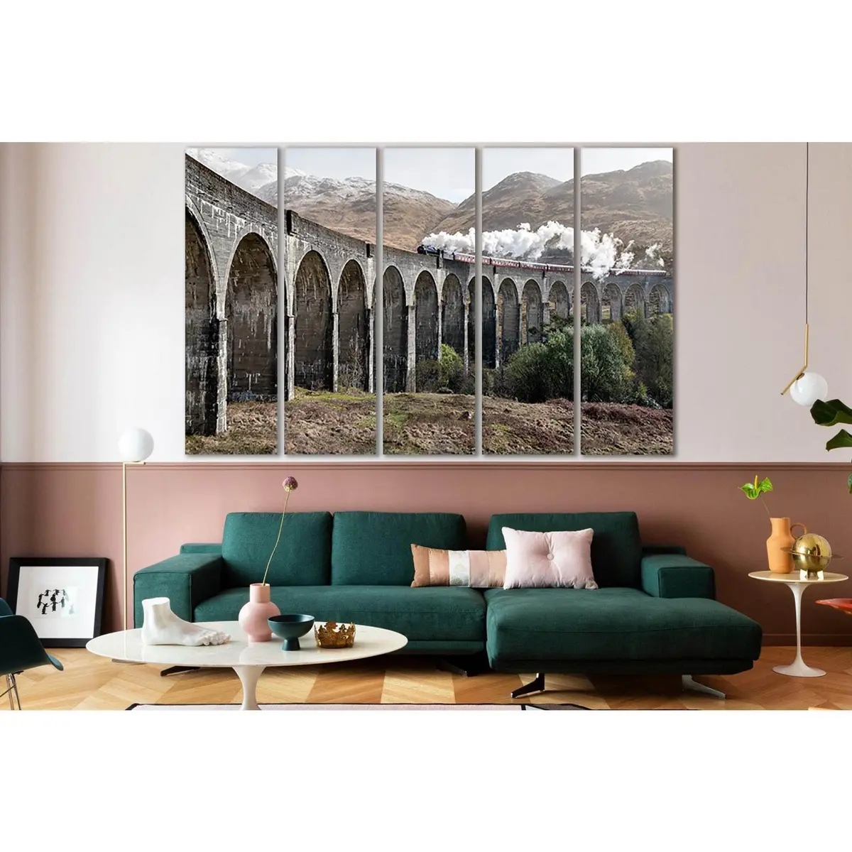 Glenfinnan Viaduct Bridge Canvas Art Print – SL1106, Premium Ready-to-Hang Wall Decor - Image 3