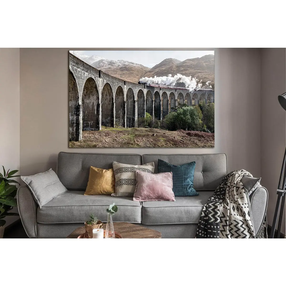 Bridges Glenfinnan Viaduct №Sl1106 Ready To Hang Canvas Print 2