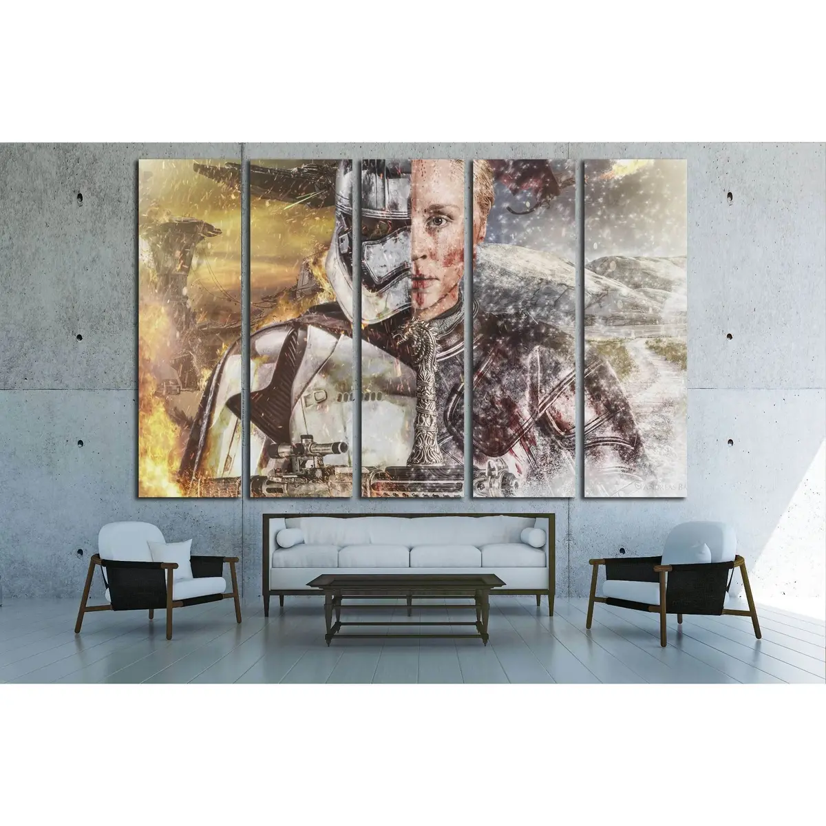 Brienne of Tarth #3329 Premium Canvas Wall Art – Ready to Hang - Image 3