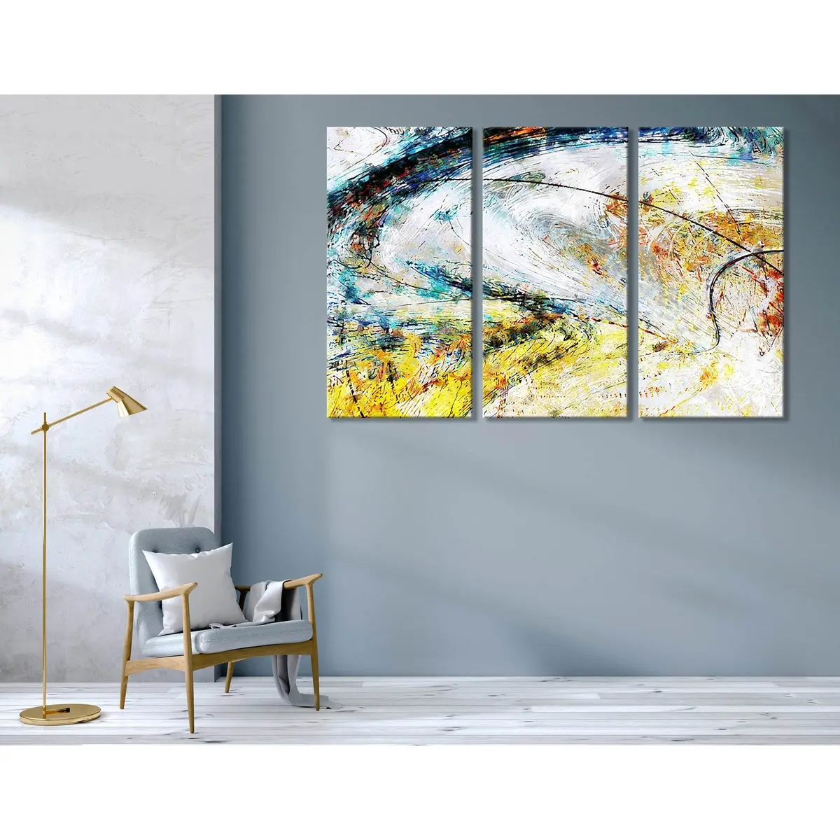 Bright Abstract №04356 Ready To Hang Canvas Print 5
