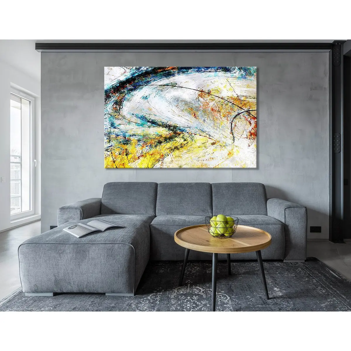 Bright Abstract №04356 Ready To Hang Canvas Print 3