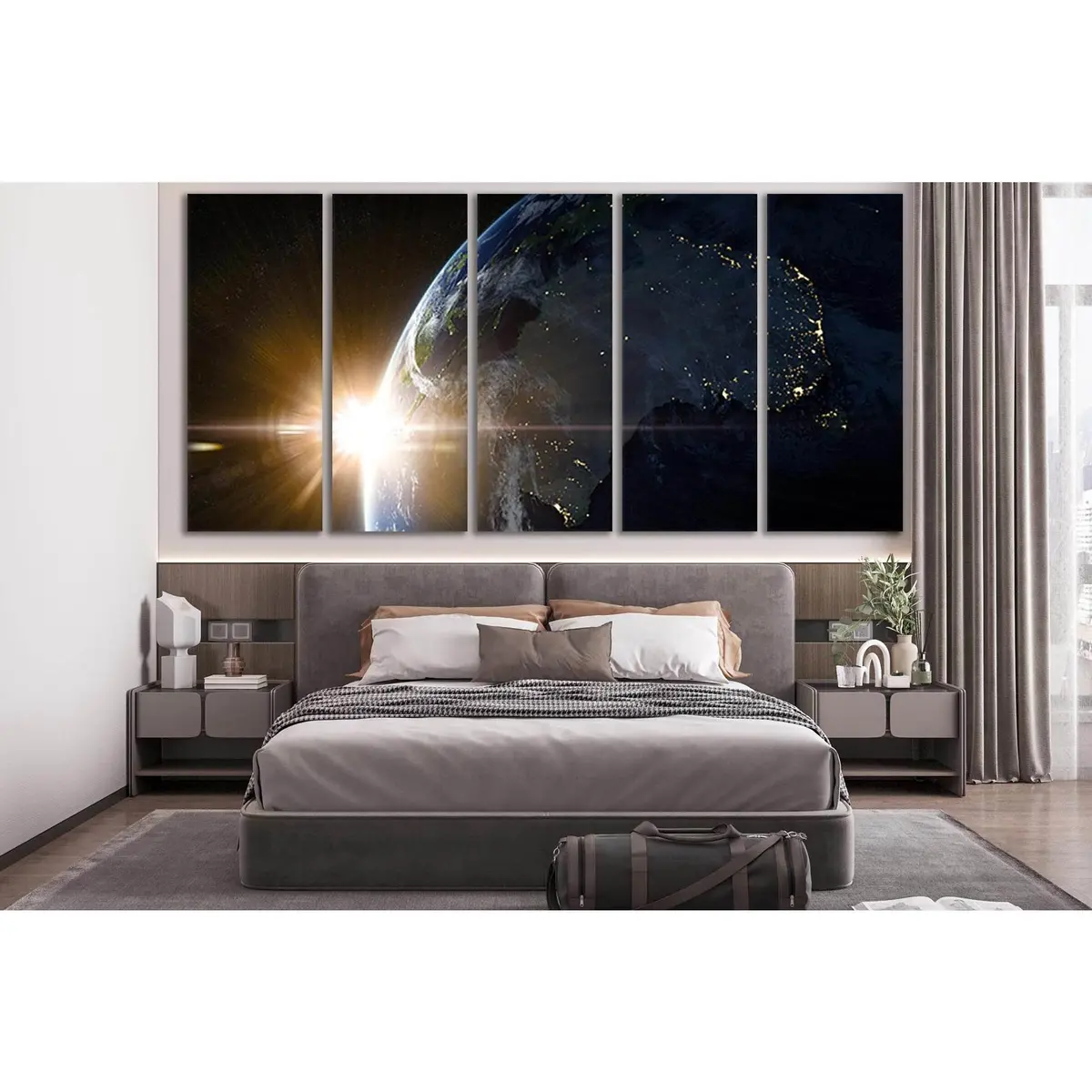 Stunning Sunrise Over Earth Canvas Art №SL438 – Premium Ready-to-Hang Wall Decor - Image 3