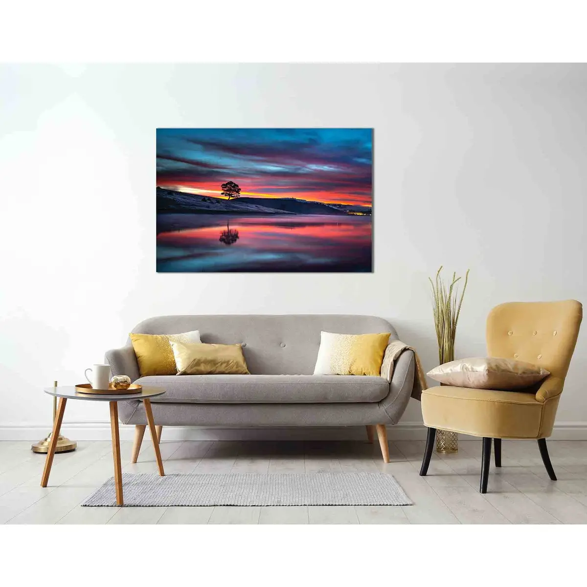 Bright Sunset №D2024 Ready To Hang Canvas Print 3