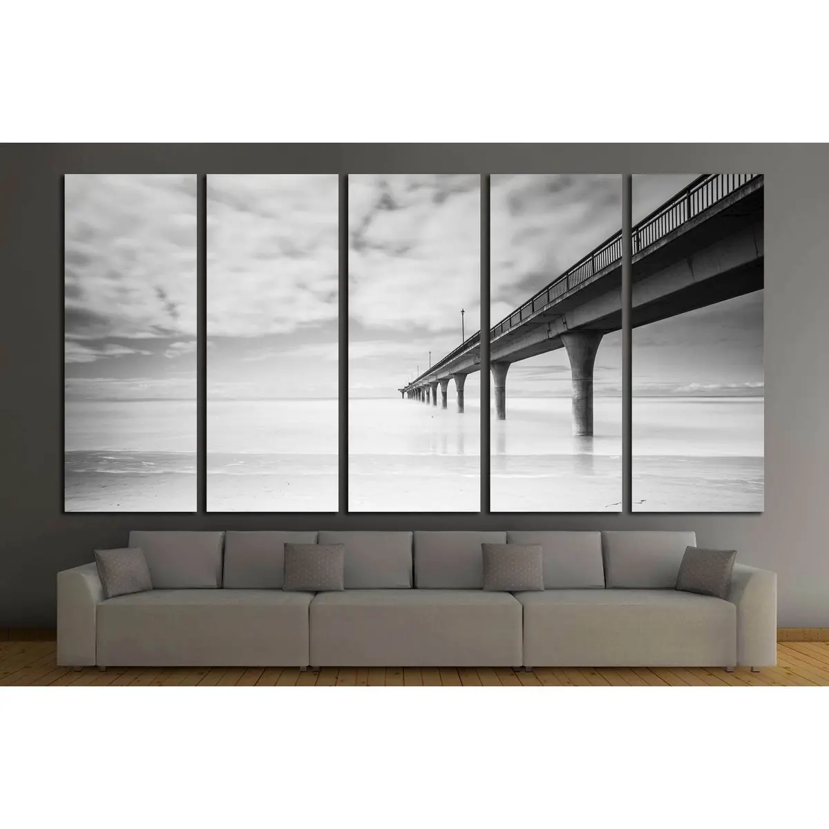 Brighton Pier Christchurch New Zealand Canvas Wall Art Print #2526 - Image 3