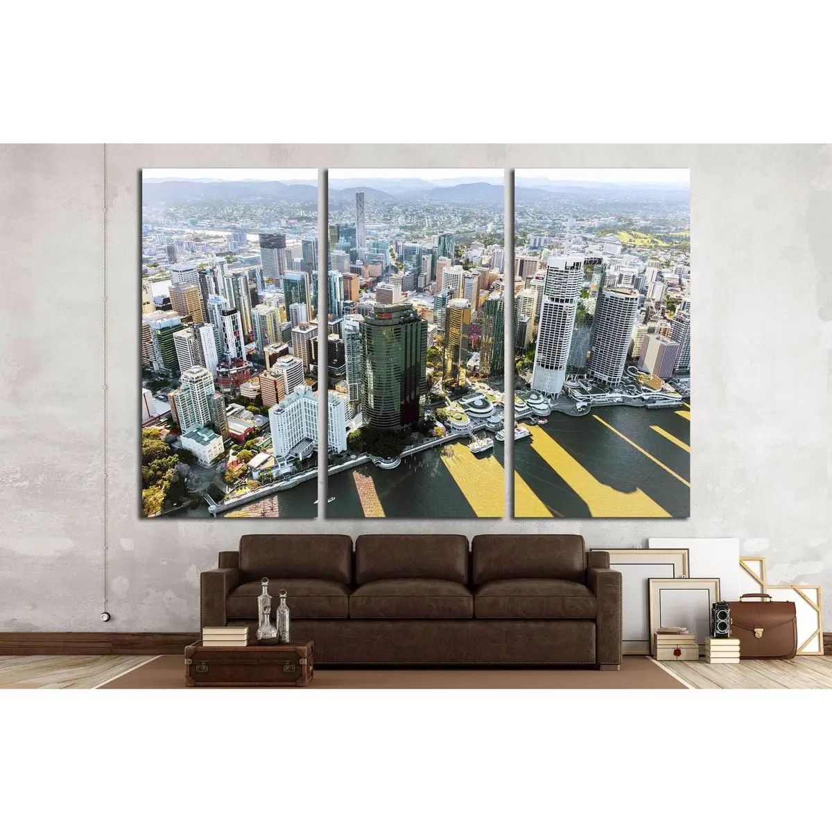 Brisbane, Australia №1734 Ready To Hang Canvas Print 5