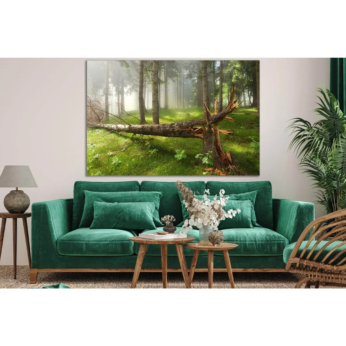 Broken Tree In The Forest №Sl798 Ready To Hang Canvas Print 1