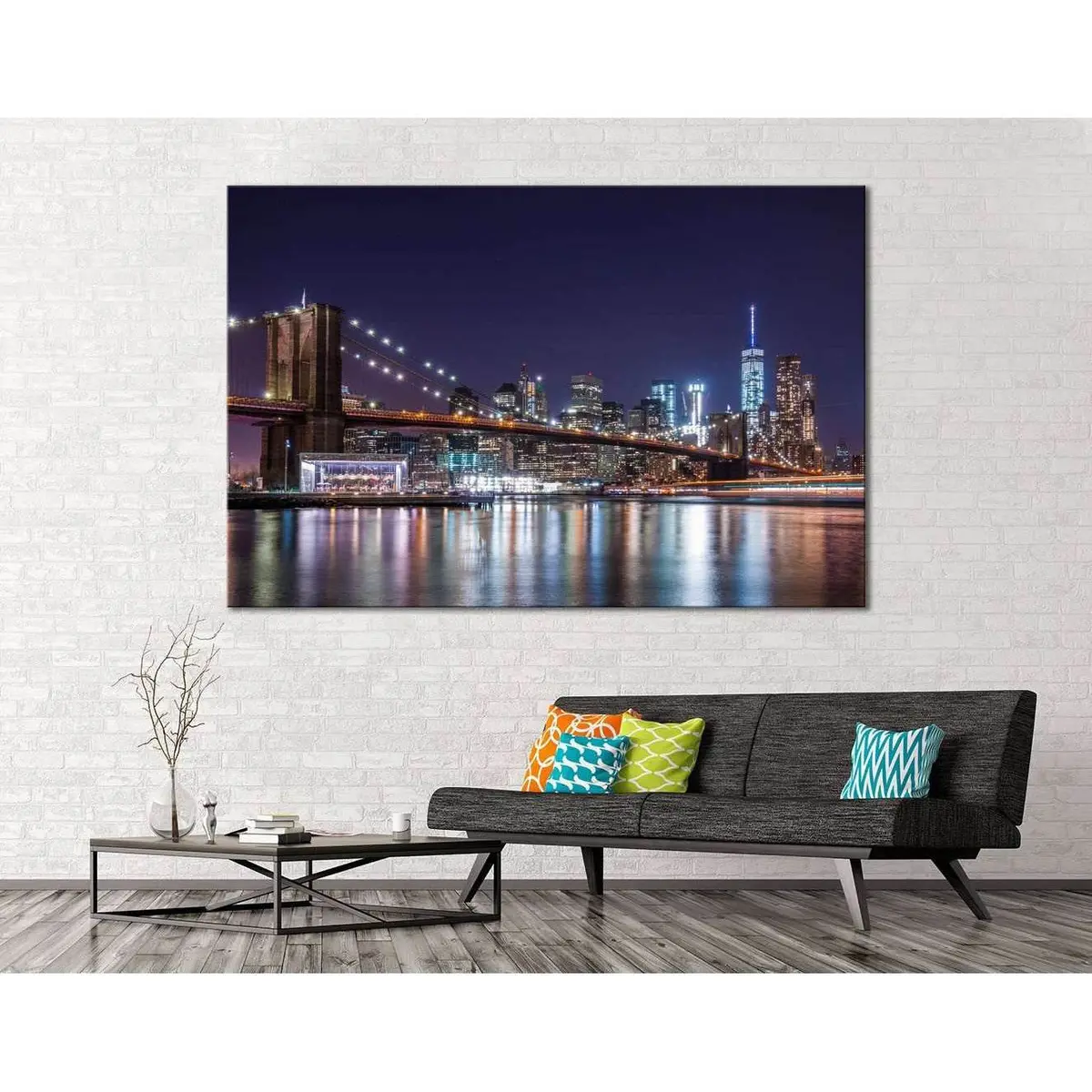 Brooklyn Bridge №120 Ready To Hang Canvas Print 3