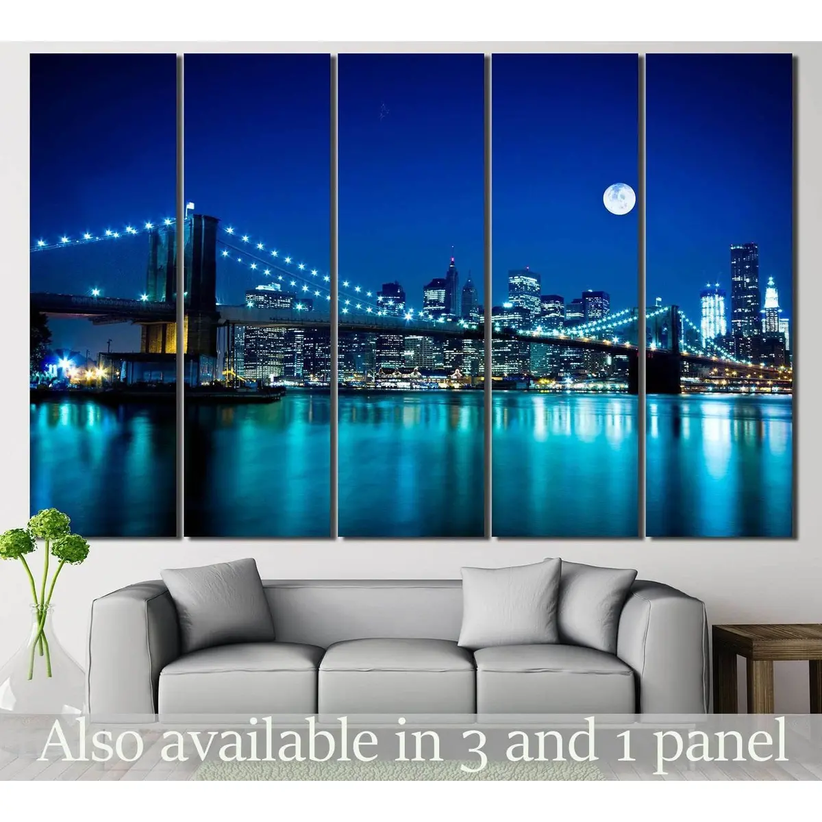 Brooklyn Bridge No. 121 Premium Canvas Wall Art – Ready to Hang