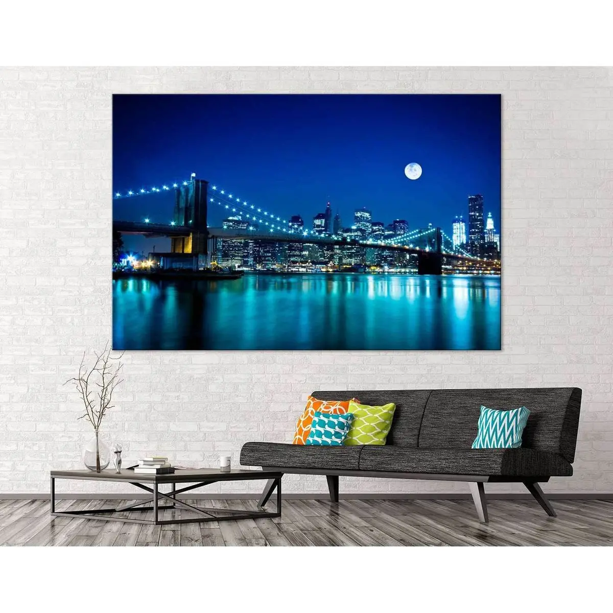 Brooklyn Bridge №121 Ready To Hang Canvas Print 2