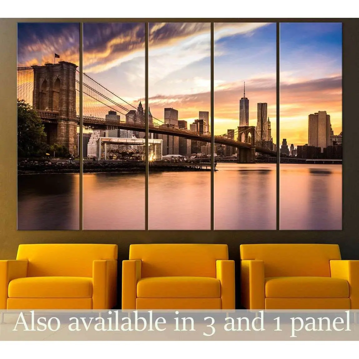 Brooklyn Bridge Canvas Wall Art – Pre-Strung & Ready to Hang