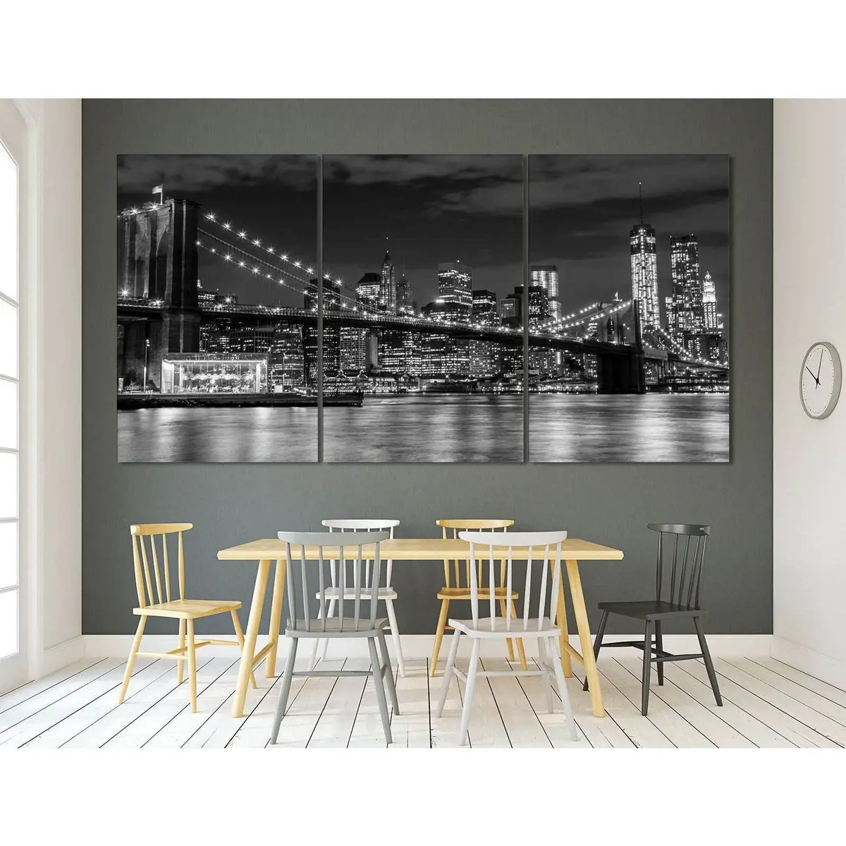 Brooklyn Bridge №3002 Ready To Hang Canvas Print 4