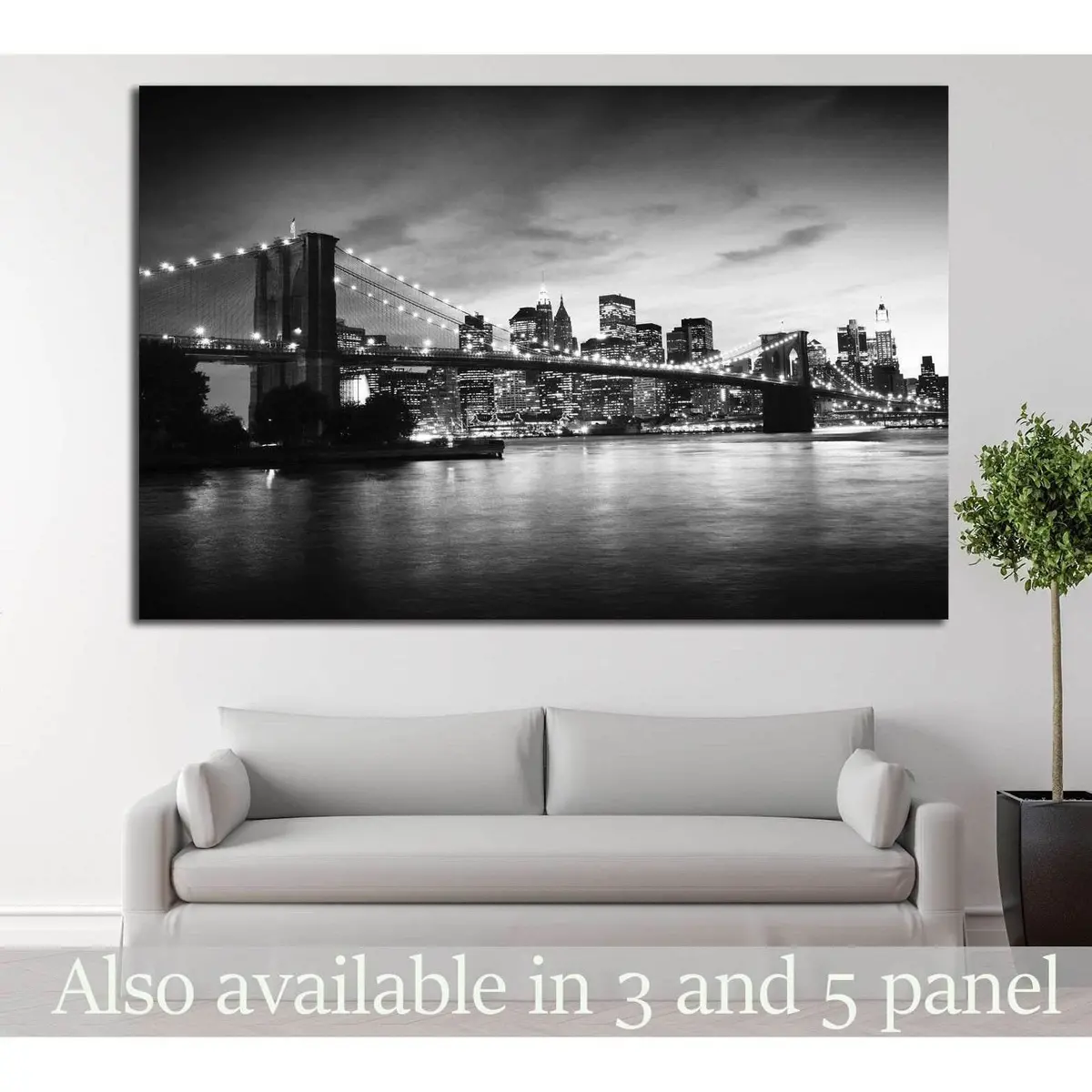 Brooklyn Bridge №775 Ready To Hang Canvas Print 1
