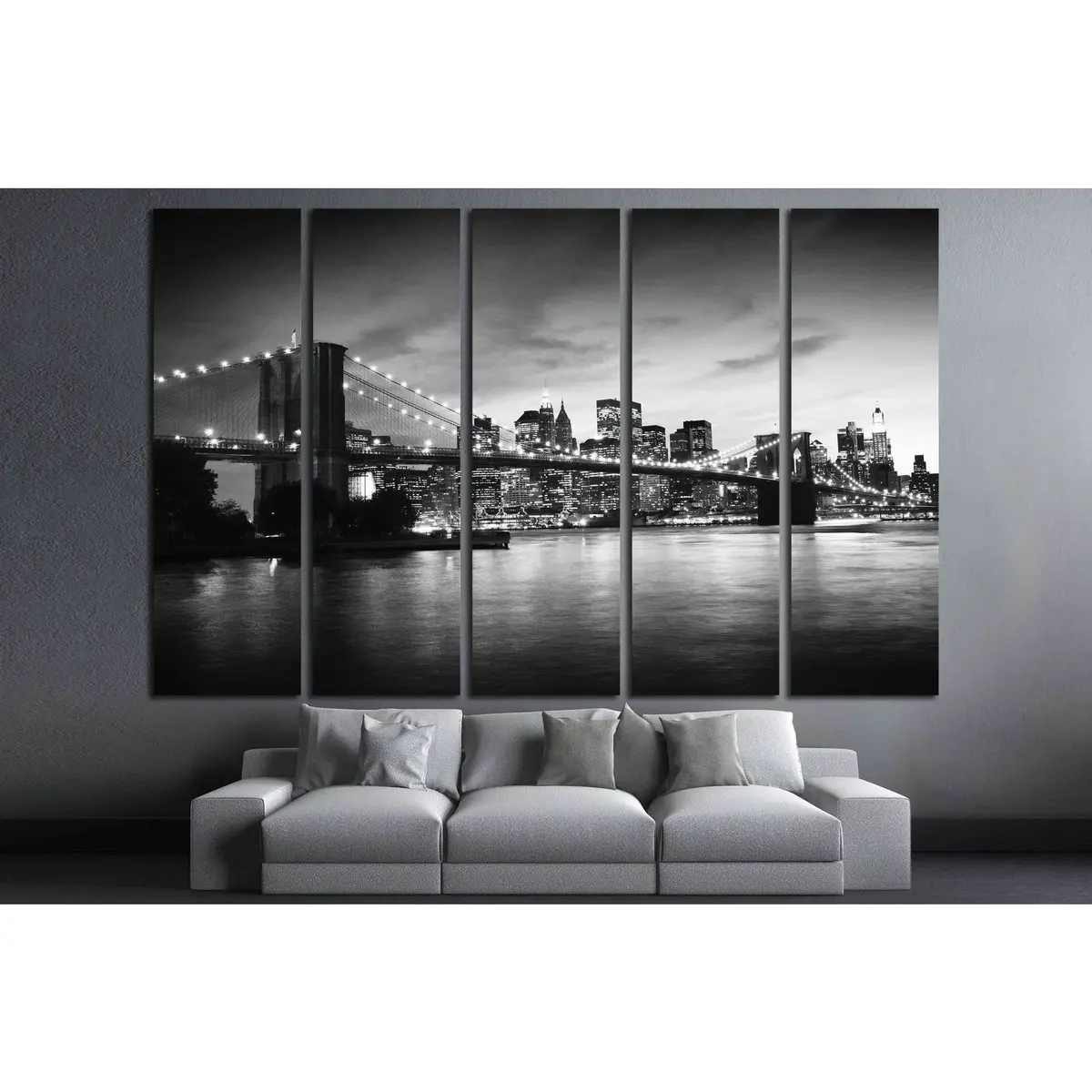 Brooklyn Bridge #775 Premium Ready-to-Hang Canvas Art - Image 2