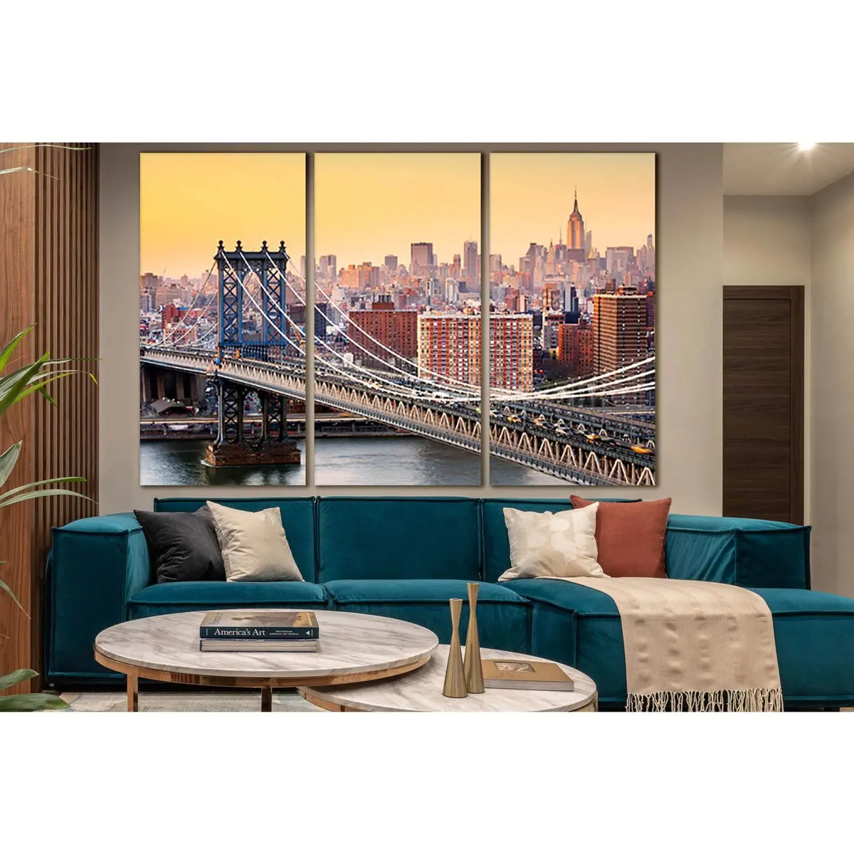 Brooklyn Bridge New York Manhattan №Sl1095 Ready To Hang Canvas Print 5