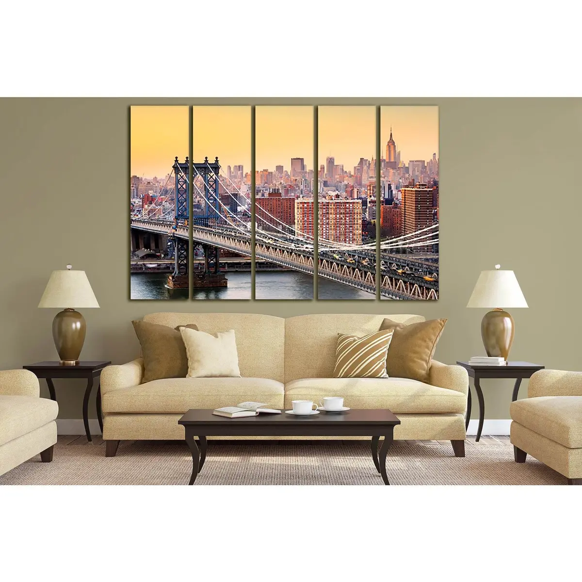 Brooklyn Bridge Canvas Wall Art – Ready-to-Hang NYC Manhattan Print - Image 3