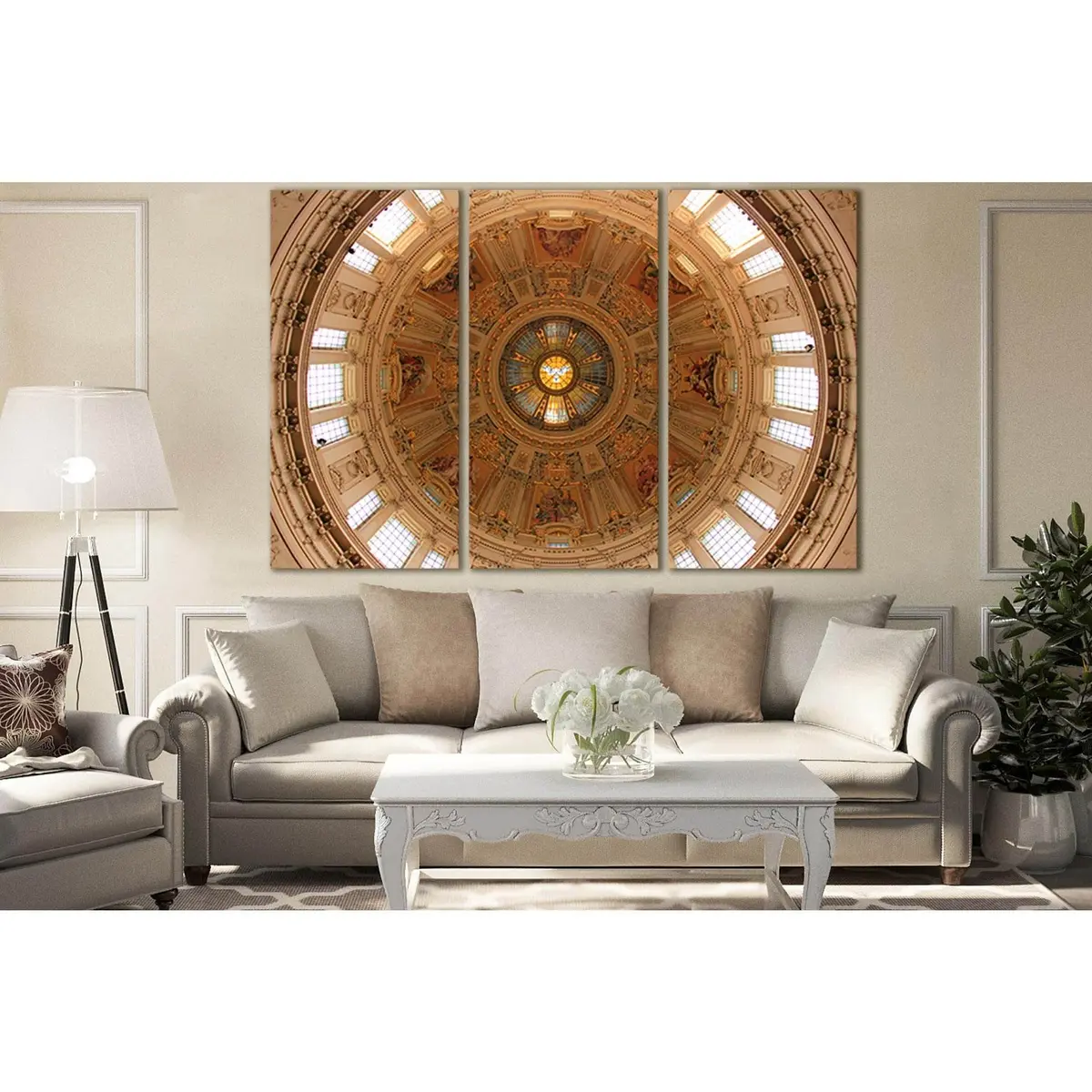 Brown And White Dome Ceiling №Sl1381 Ready To Hang Canvas Print 5