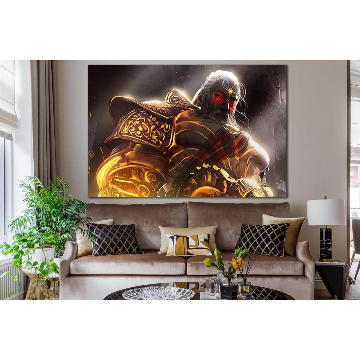Brutal Muscular Warrior №Sl1249 Ready To Hang Canvas Print 1