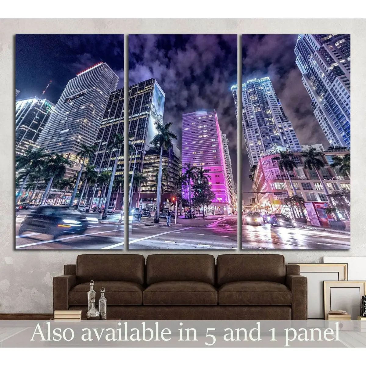 Buildings Of Downtown Miami №1098 Ready To Hang Canvas Print 5