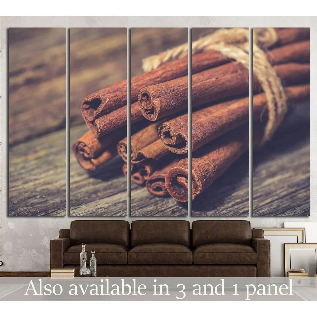 Cinnamon Sticks Wall Art #1076 – Premium Ready-to-Hang Canvas Print