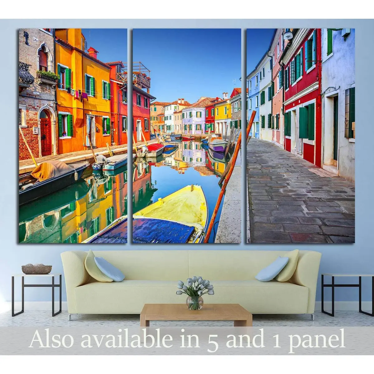 Burano, Venice, Italy №824 Ready To Hang Canvas Print 5