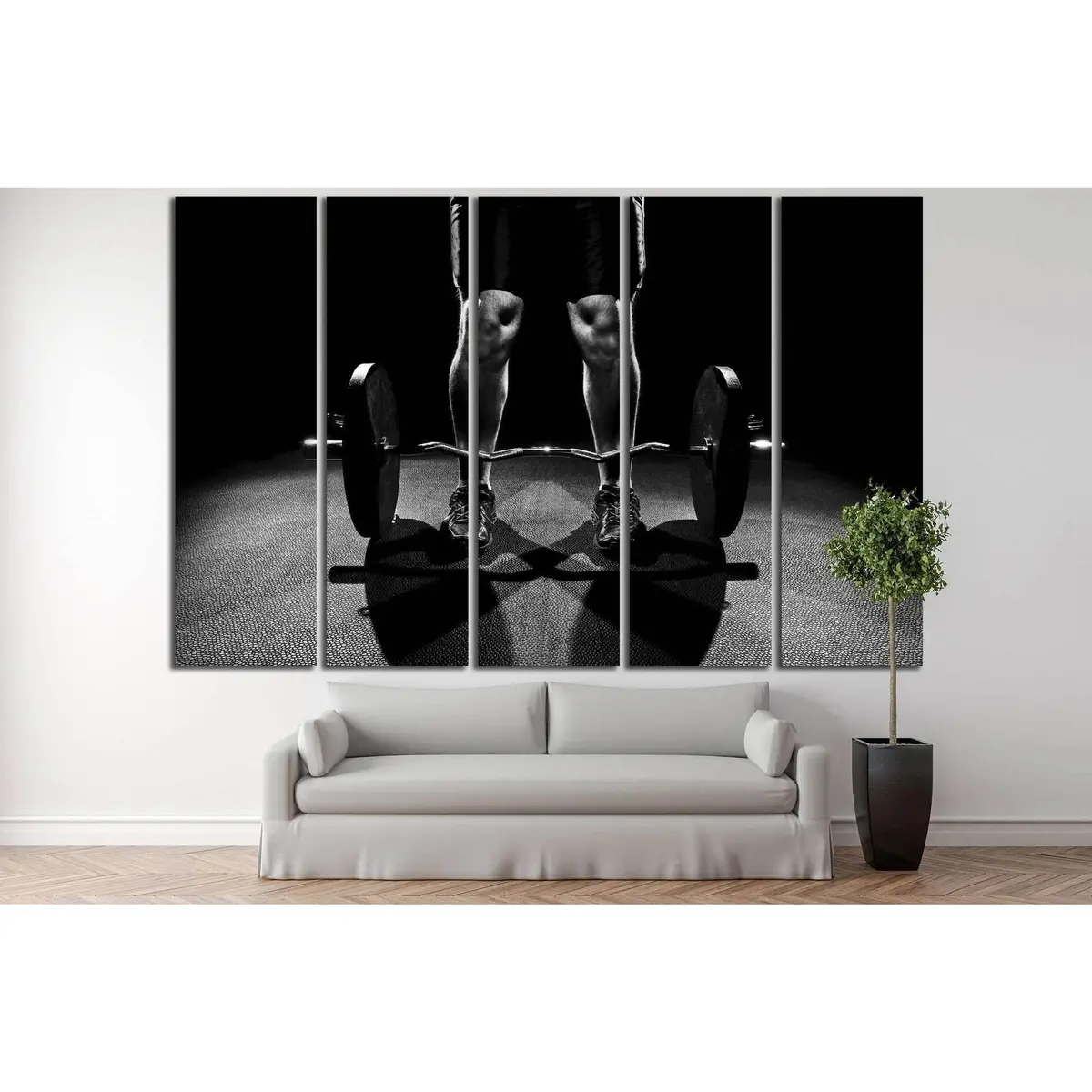 Burbell Wall Art #203 – Premium Ready-to-Hang Canvas Print - Image 4