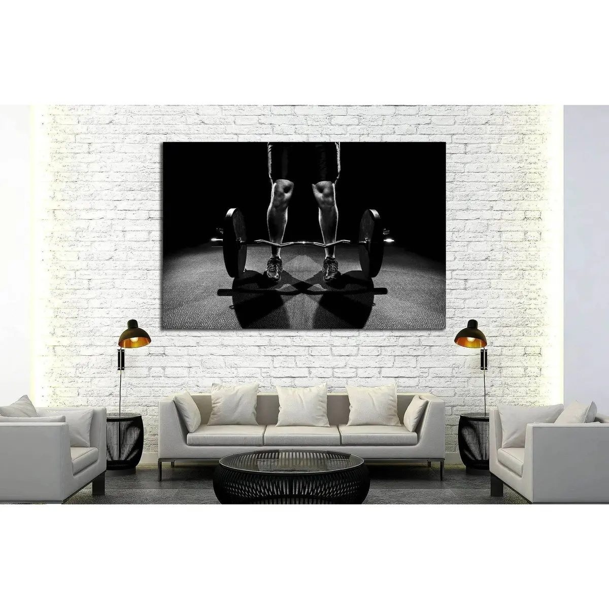 Burbell Wall Art №203 Ready To Hang Canvas Print 4