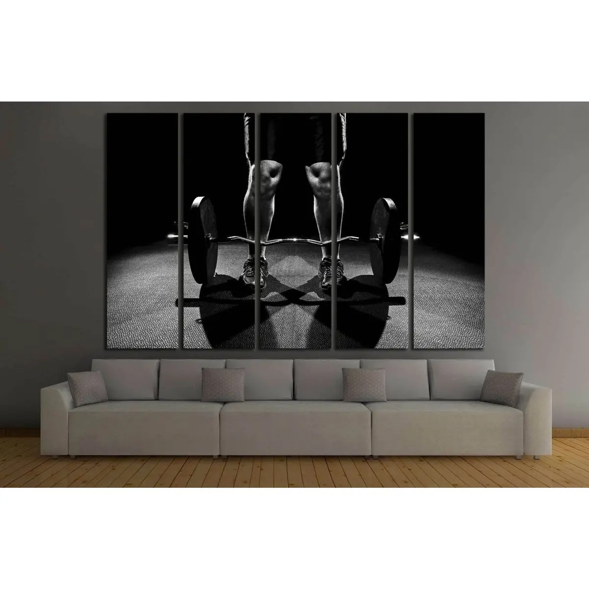Burbell Wall Art №203 Ready To Hang Canvas Print 2