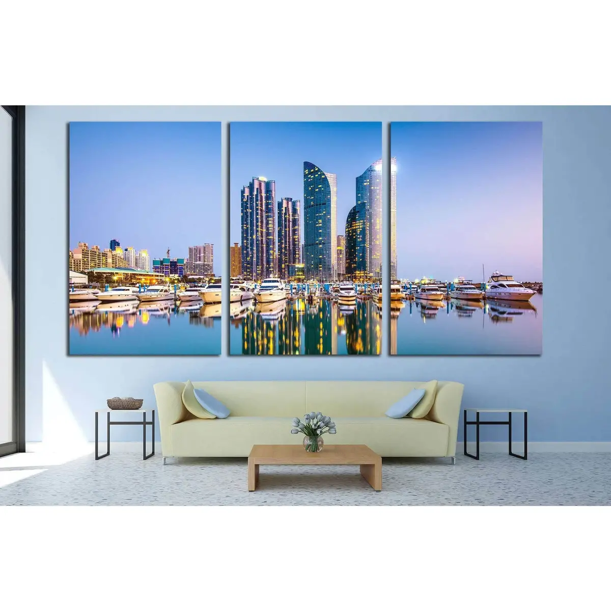 Busan, South Korea Canvas Wall Art – Pre-Hung Print #564 - Image 2