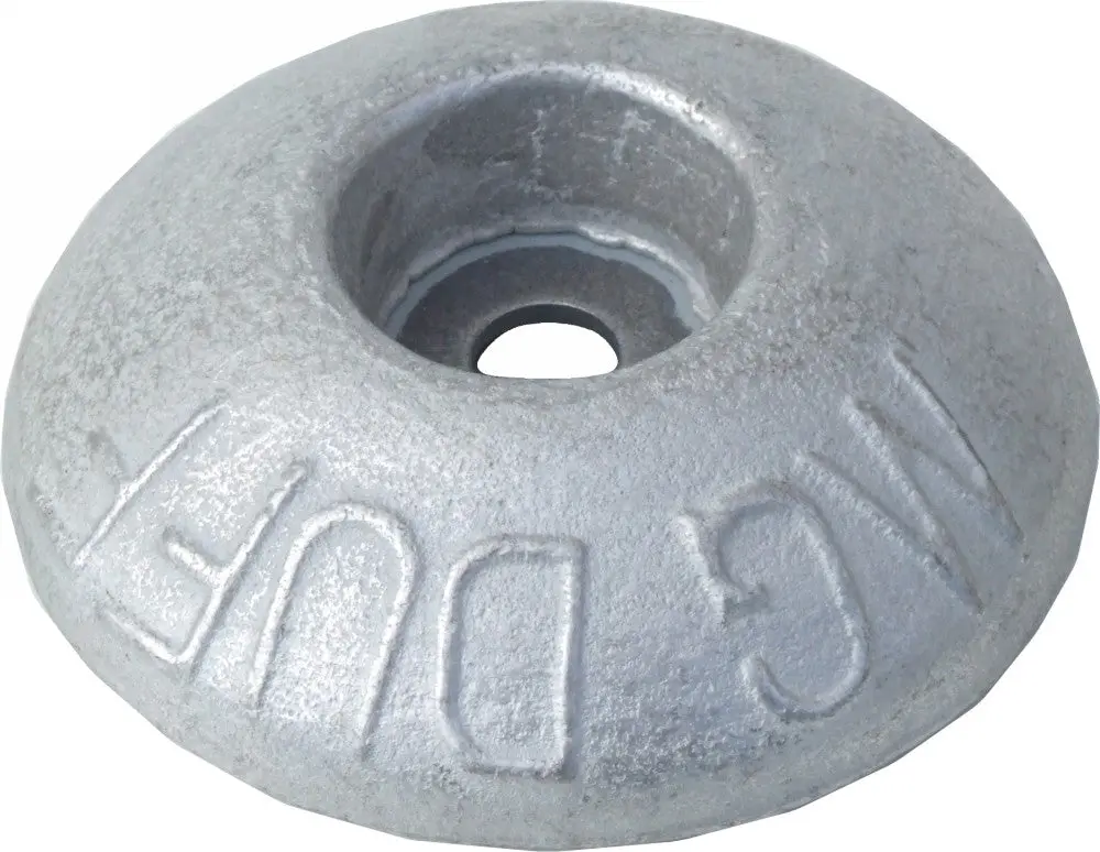 M.G. Duff Magnesium Hull Anode Md56 0.25Kg 4" Disc 1