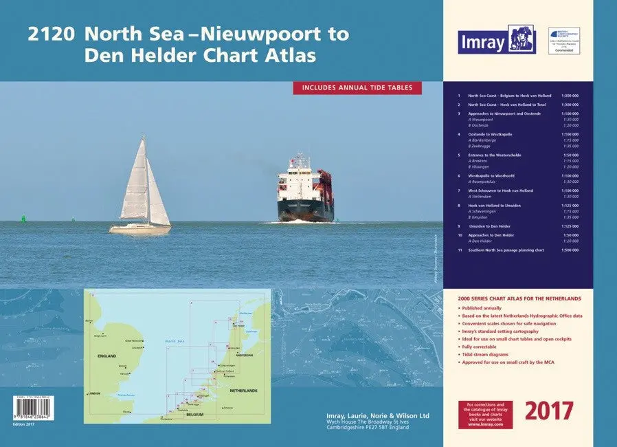 2120 North Sea - Nieuwpoort To Den Helder Chart Atlas 1