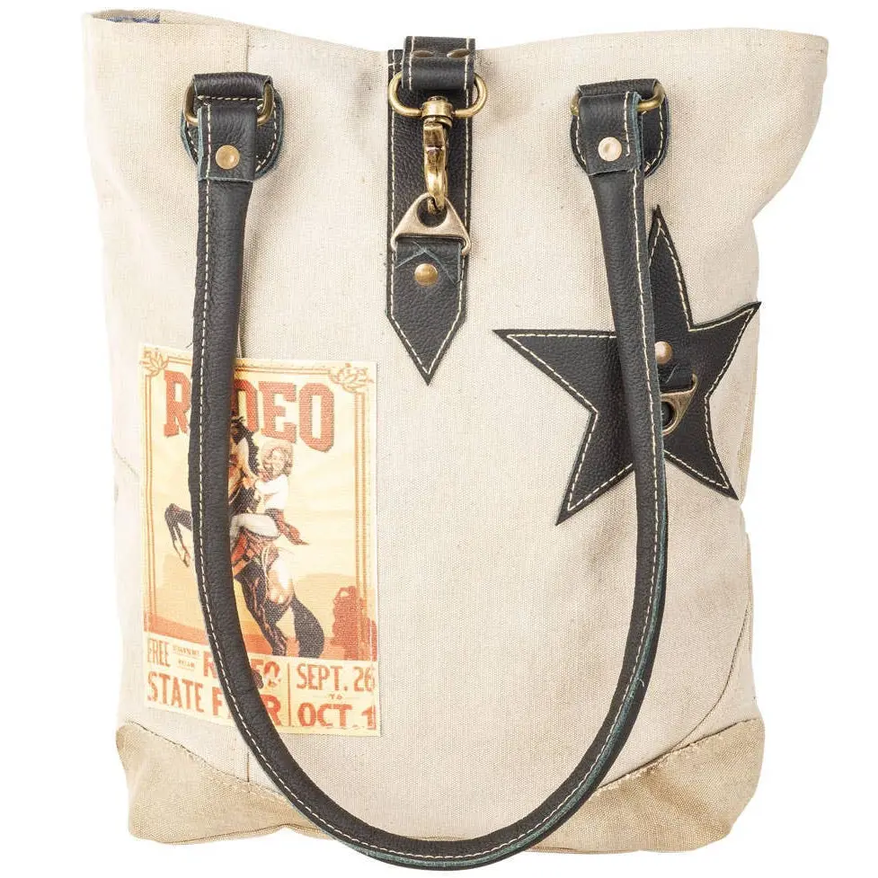 Clea Ray Canvas Rodeo State Fair Tote 1